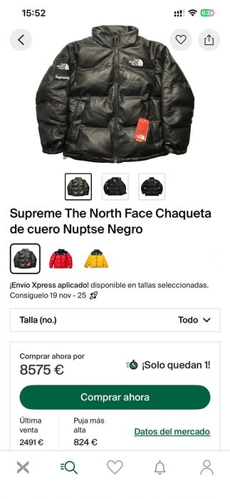 Geacă de piele The North Face X Supreme