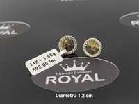 Bijuteria Royal: Cercei aur 14k/1.98 gr