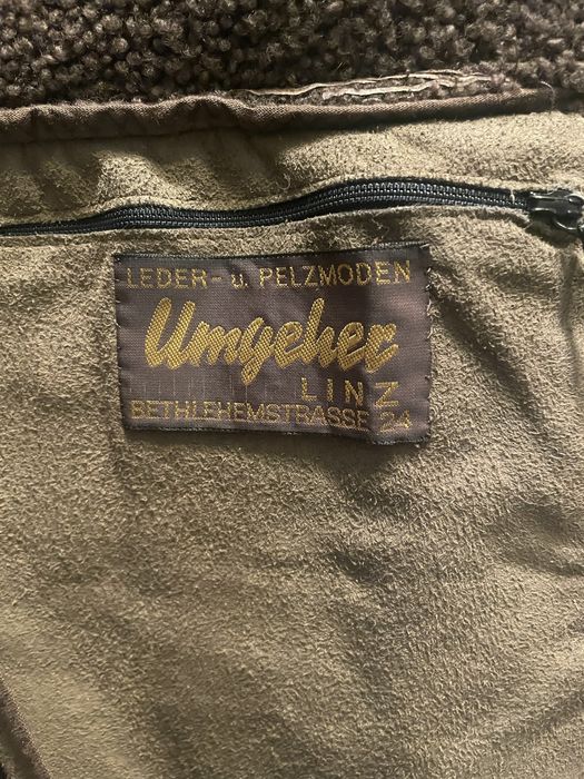 Haina piele lunga cu blana de miel