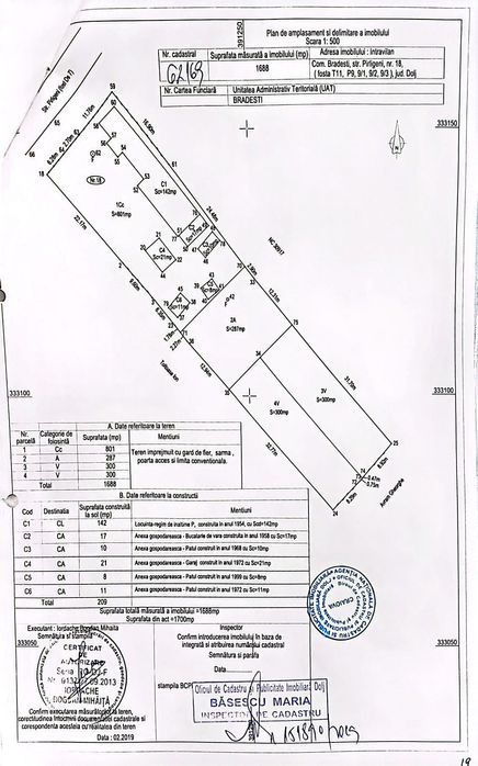 Casa de vânzare Com Bradesti Dolj Str. Pirligeni Nr 18.