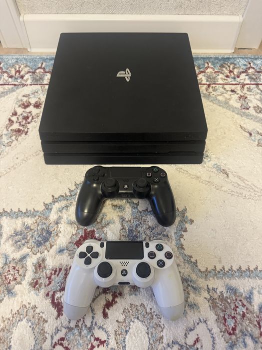 PS4 Pro 1 tb 2 джойстика + 9 игр Капи Жұма Каспи Рэд