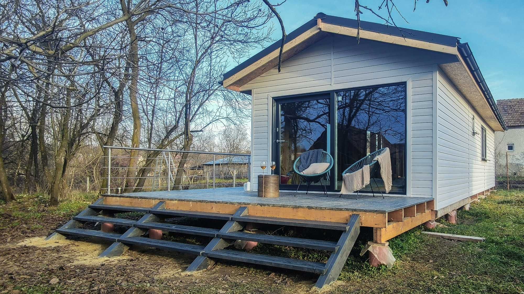 Tiny House-cu/fara teren sat. Grid - 40 km de Bv sau 15 km Fagaras