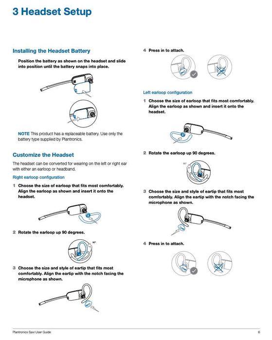Plantronics Savi 440 Wireless Headset for PC