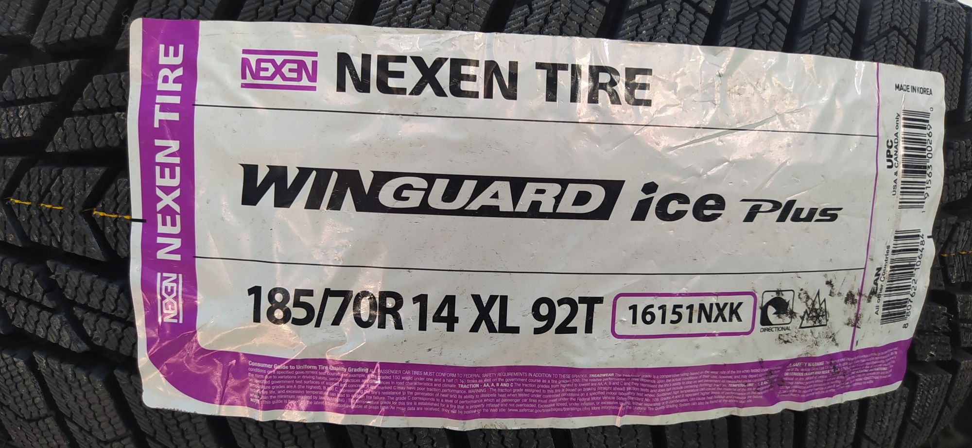 185/70R14 Nexen WG Ice Plus