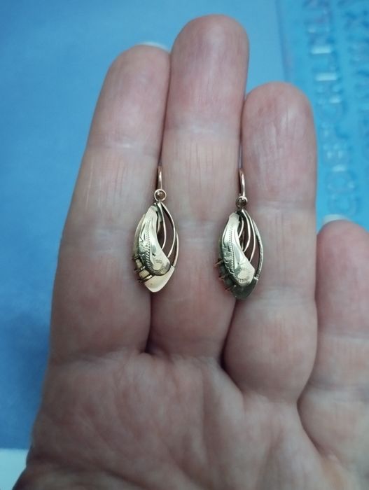 Cercei aur 14k model vintage