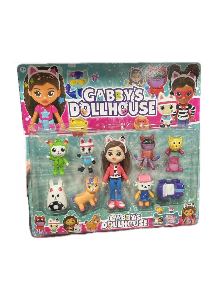 Set cu 9 figurine Gabby's Dollhouse, Casa Papusilor, NOU