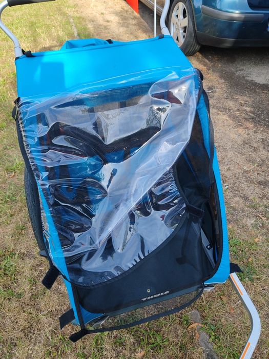 Remorca bicicleta pentru 2 copii