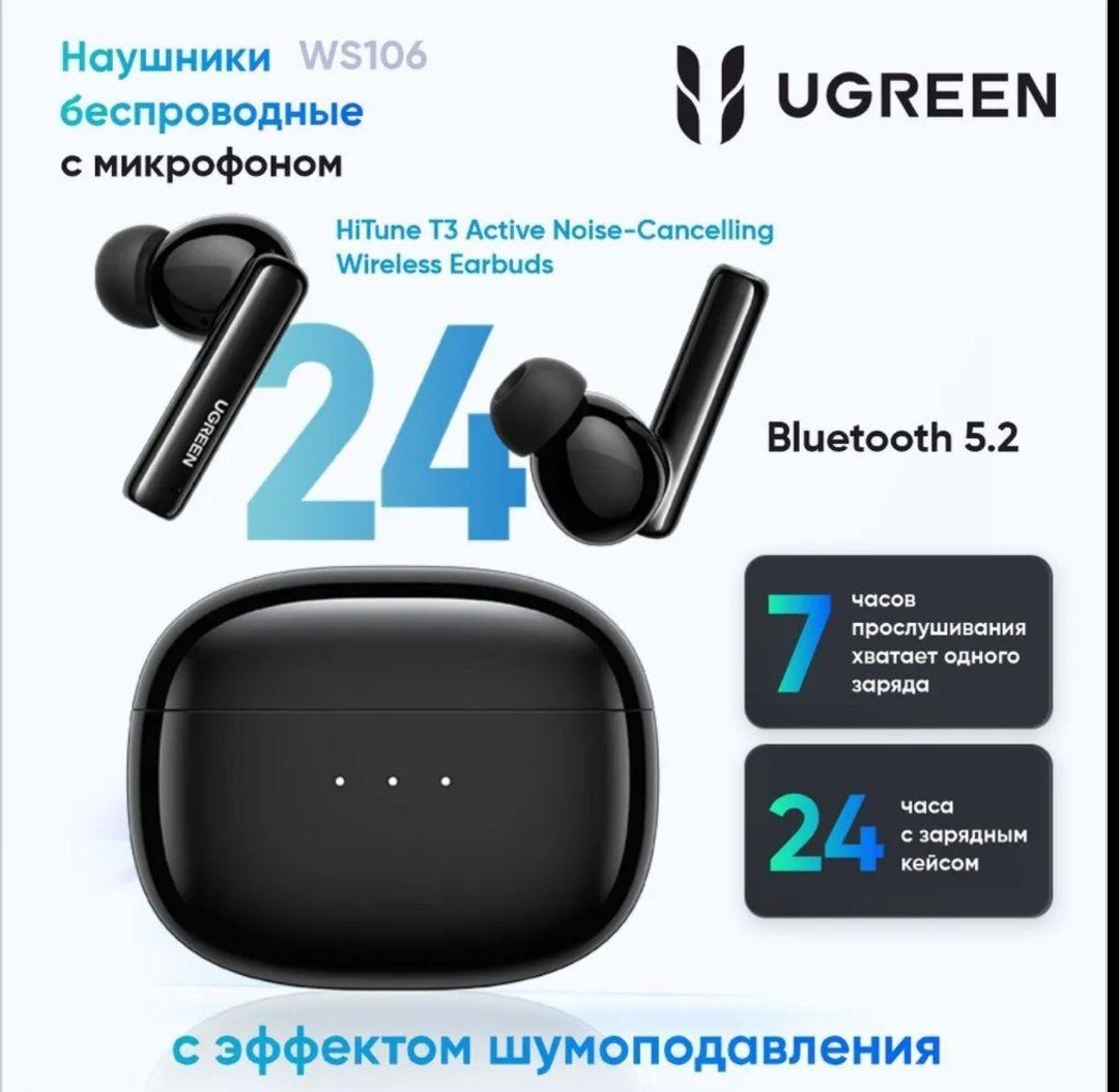 Блютуз наушники Ugreen HiTune T3