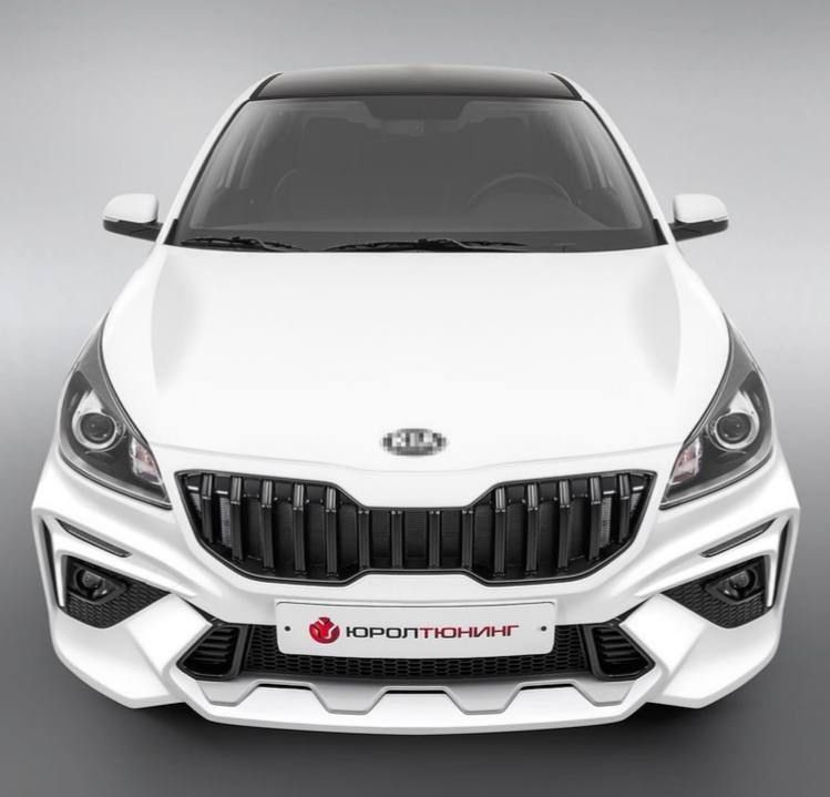 Kia rio бампер передний