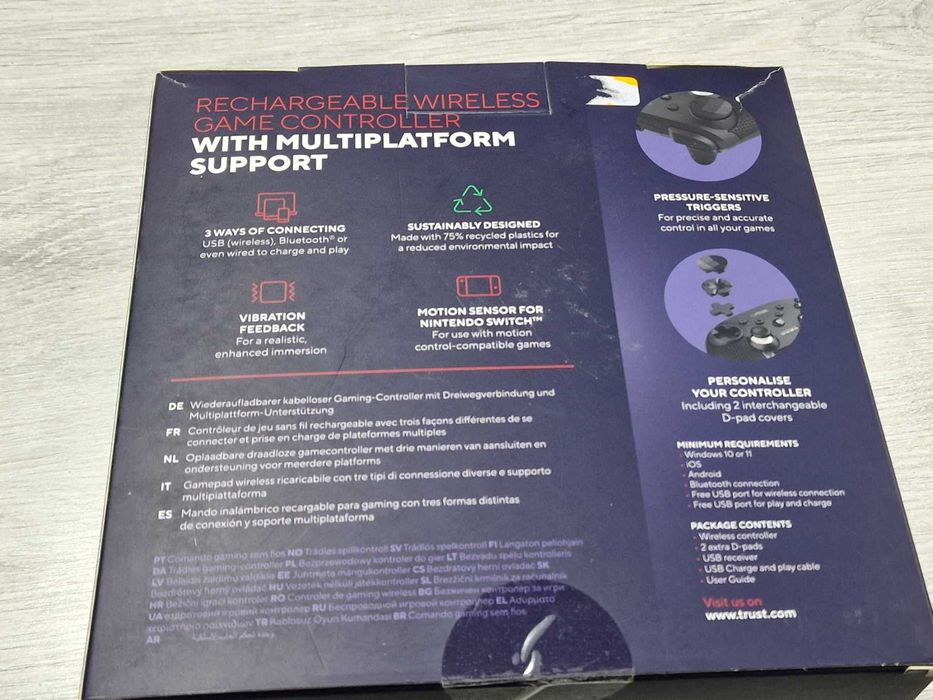 Контролер Trust - GXT 542 Muta, безжичен, черен