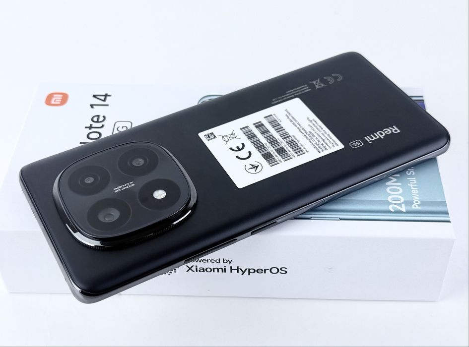 НОВ! Xiaomi Redmi Note 14 Pro + 5G 512GB 12RAM Black 2г. Гаранция!