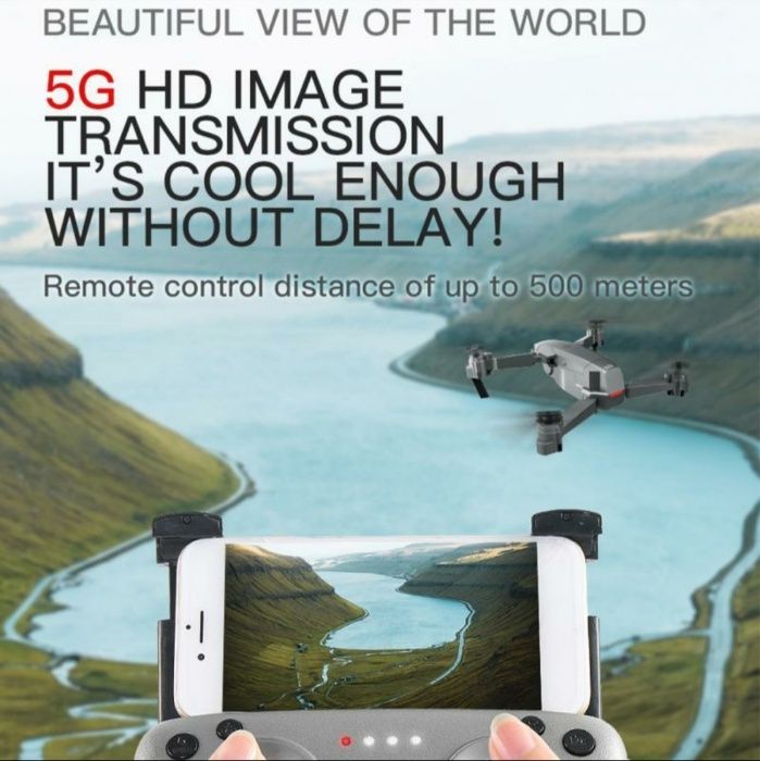 Drona UltraHD 4K,Distanta 500 metri,zbor 18min, 14 Megapixeli,Zoom,LCD