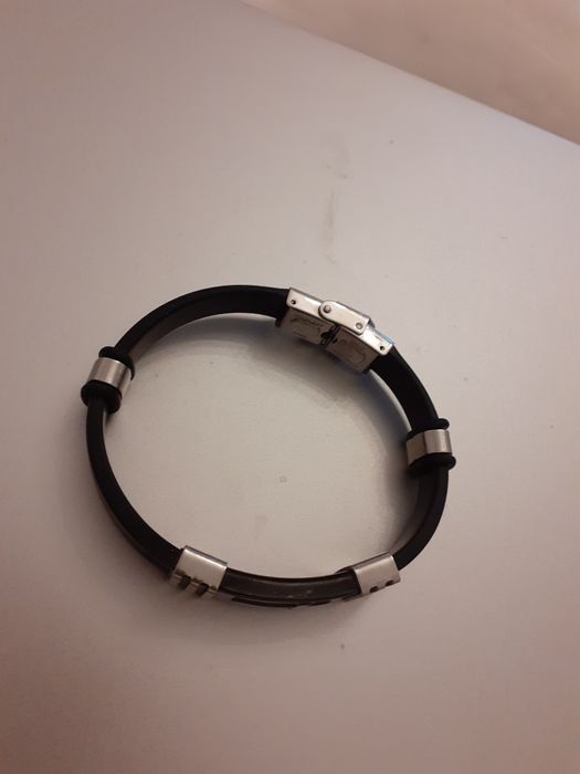 Brățară metal și cauciuc