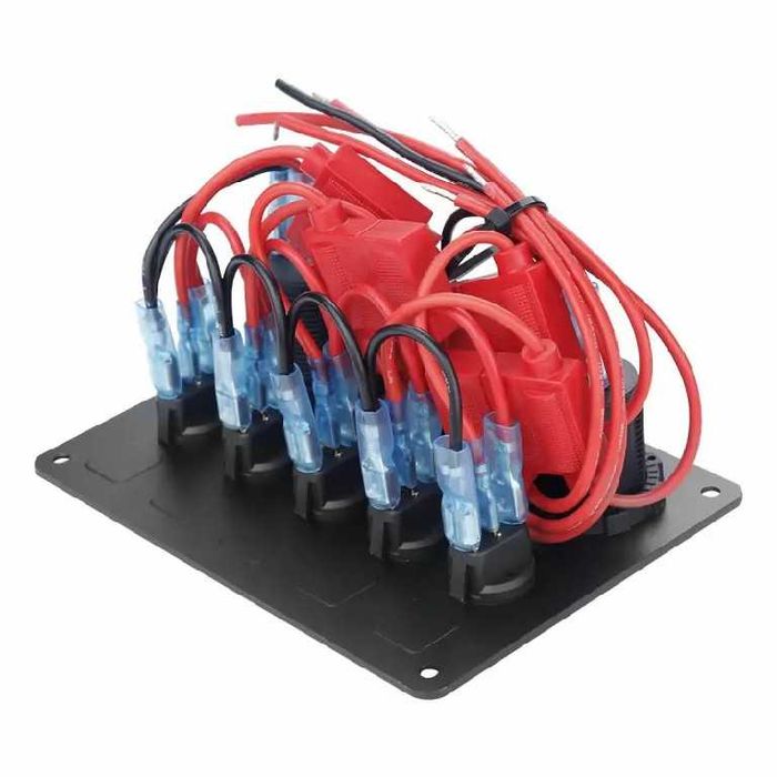 PANOU kit 5 butoane on off AUTO voltmetru incarcator PRIZA AUTO 12V 24