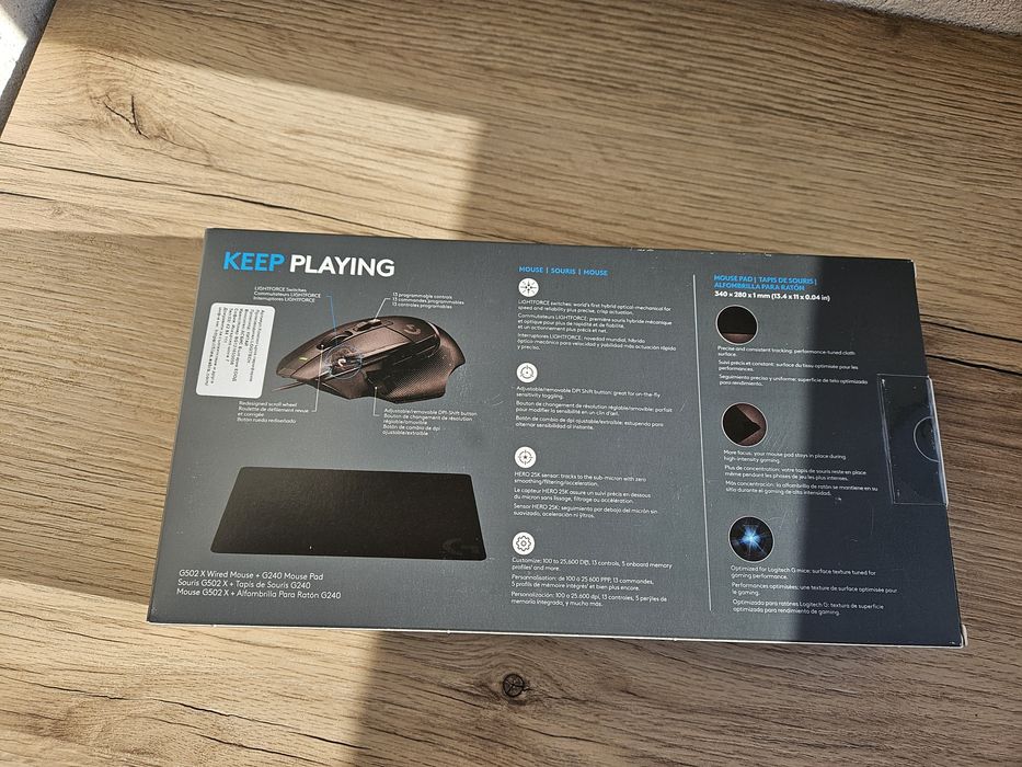 Logitech G502X wired mouse + G240 mouse pad

G502 X WIRED MOUSE G240