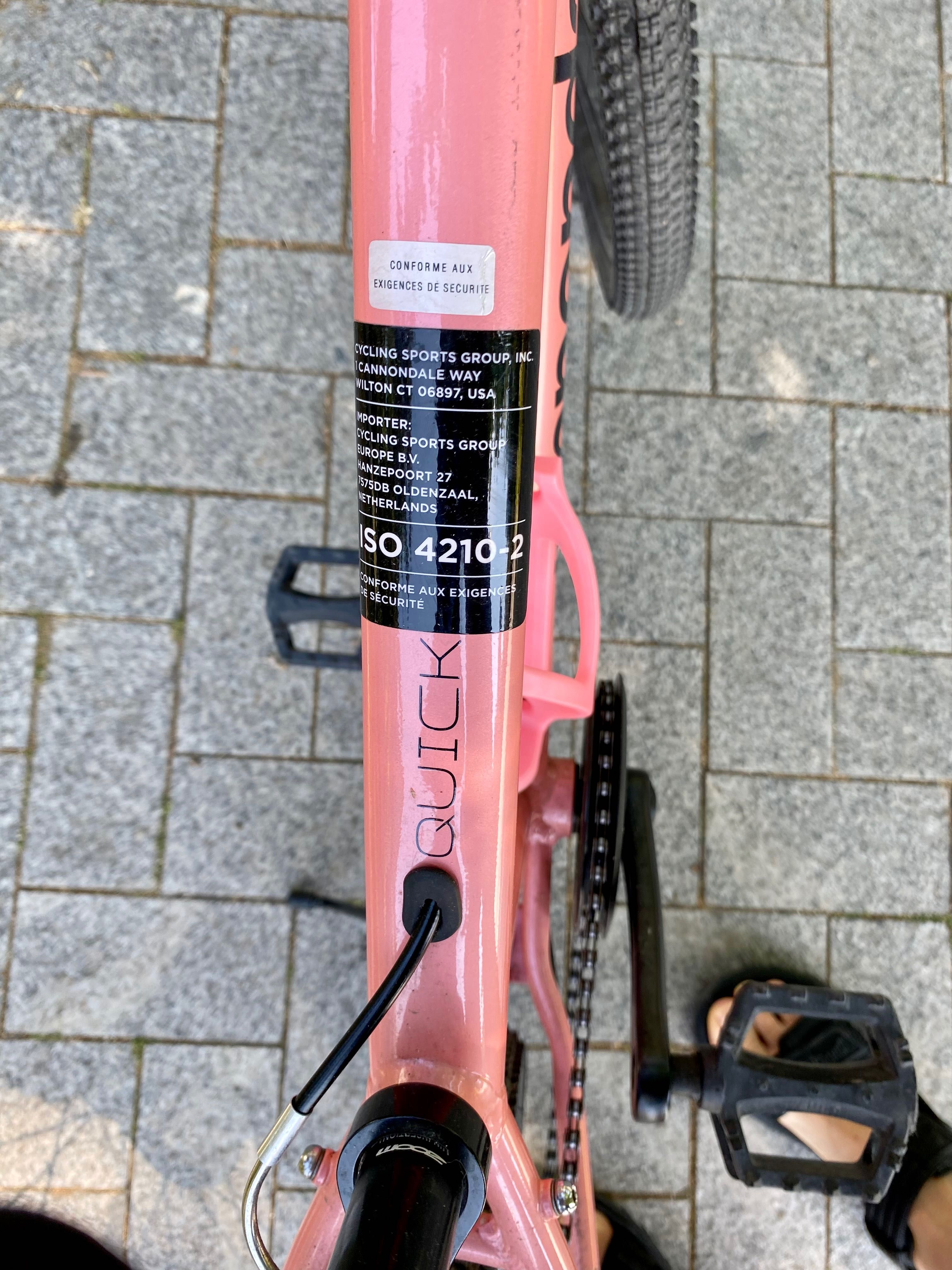 Велосипед Cannondale Kids Quick 24, Розов
