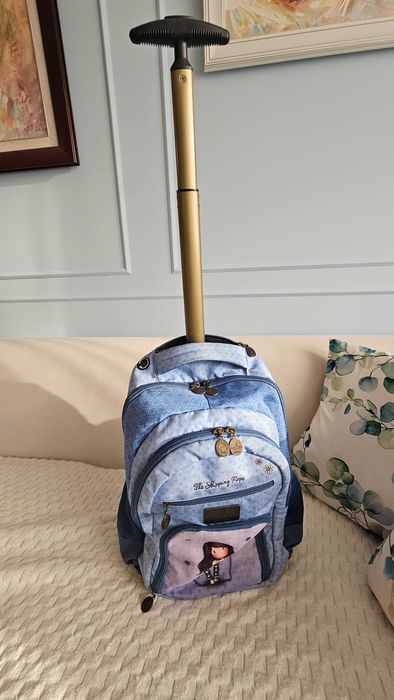 Ученическа раница на колелца за дърпане Santoro Gorjuss