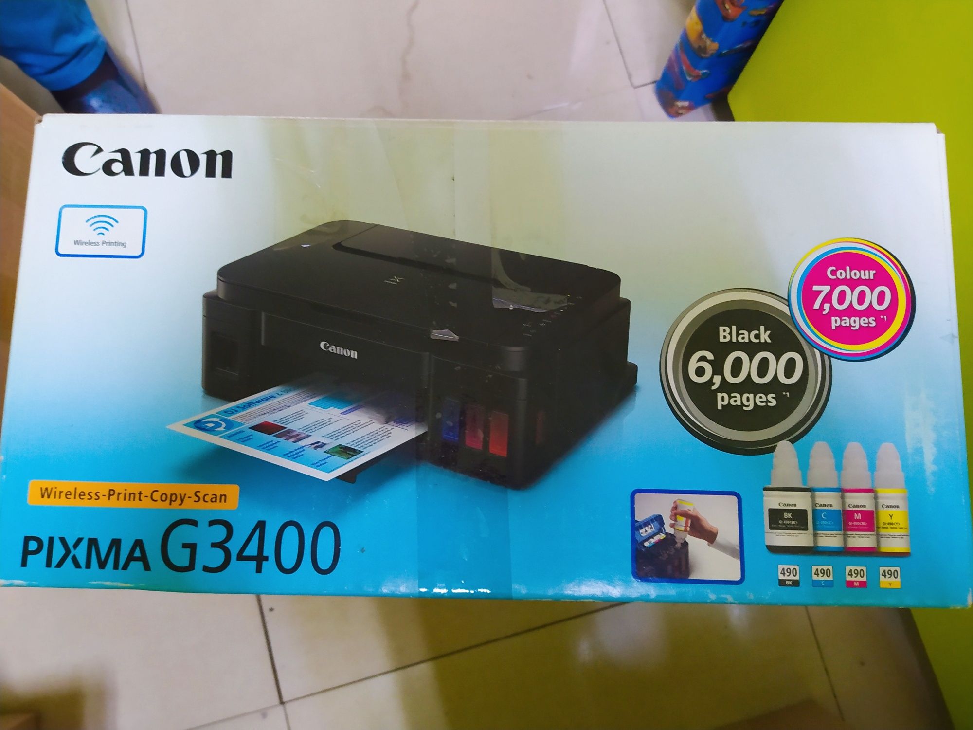 Новый Цветной принтер Canon Pixma G3400