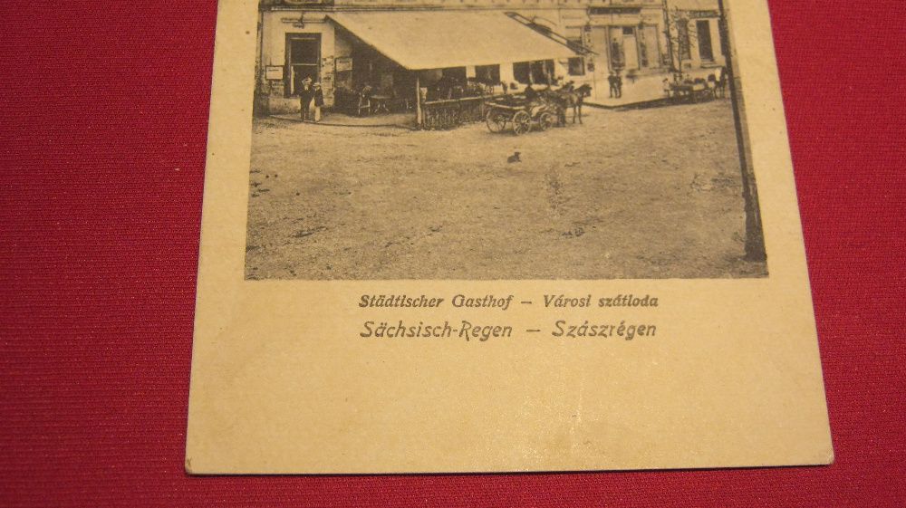 Ilustrata veche,Carte Postala,REGHIN,Szaszregen,Hotel orasenesc .