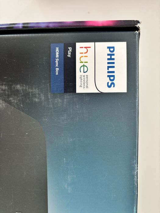 Sync Box Philips Hue HDMI, pentru sincronizare lumini, Wi-Fi