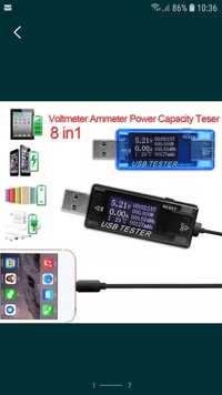 Tester USB Detector Voltmetru, Ampermetru