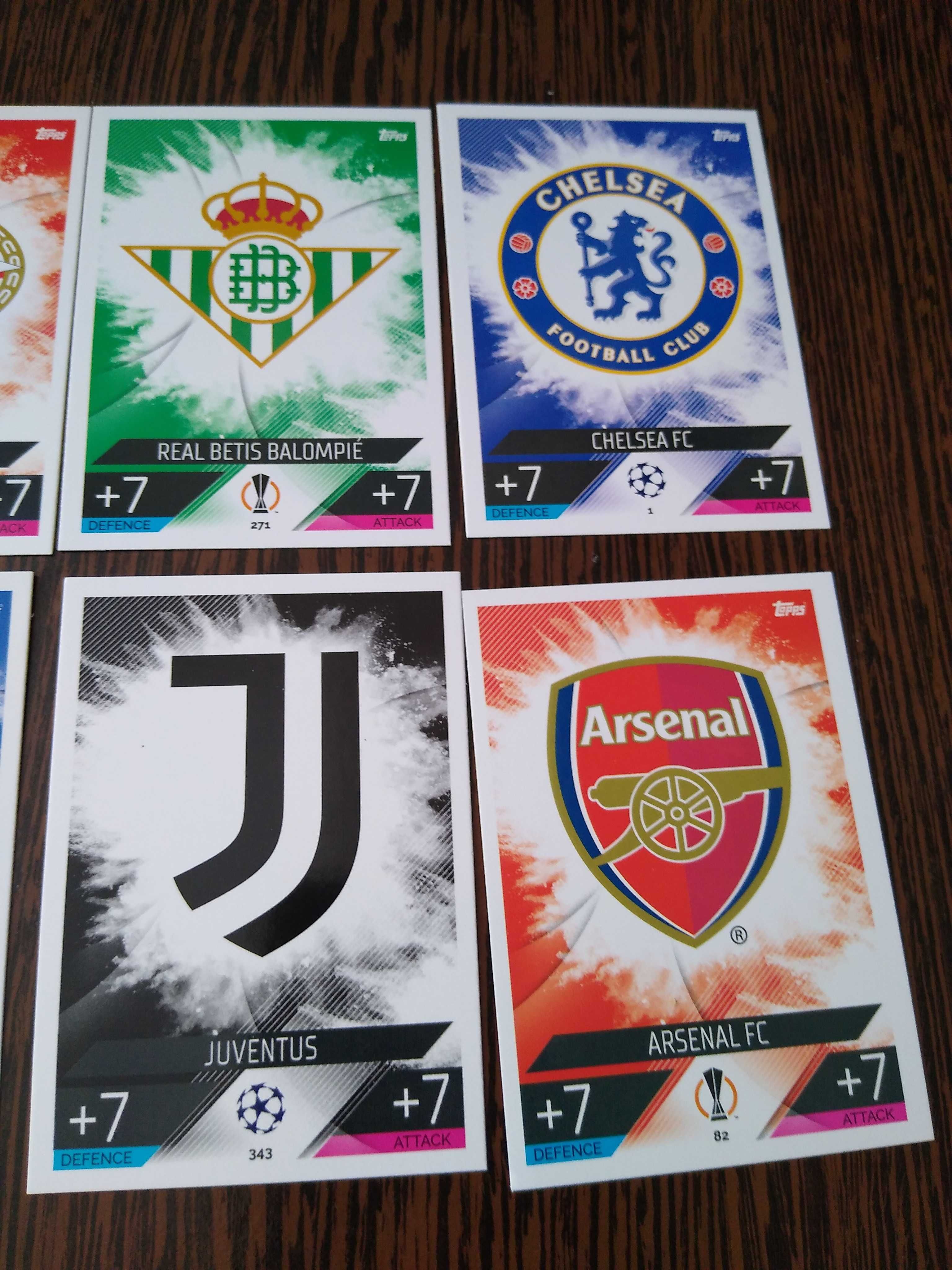 Vând carduri FIFA Match Attax (sigle echipe)