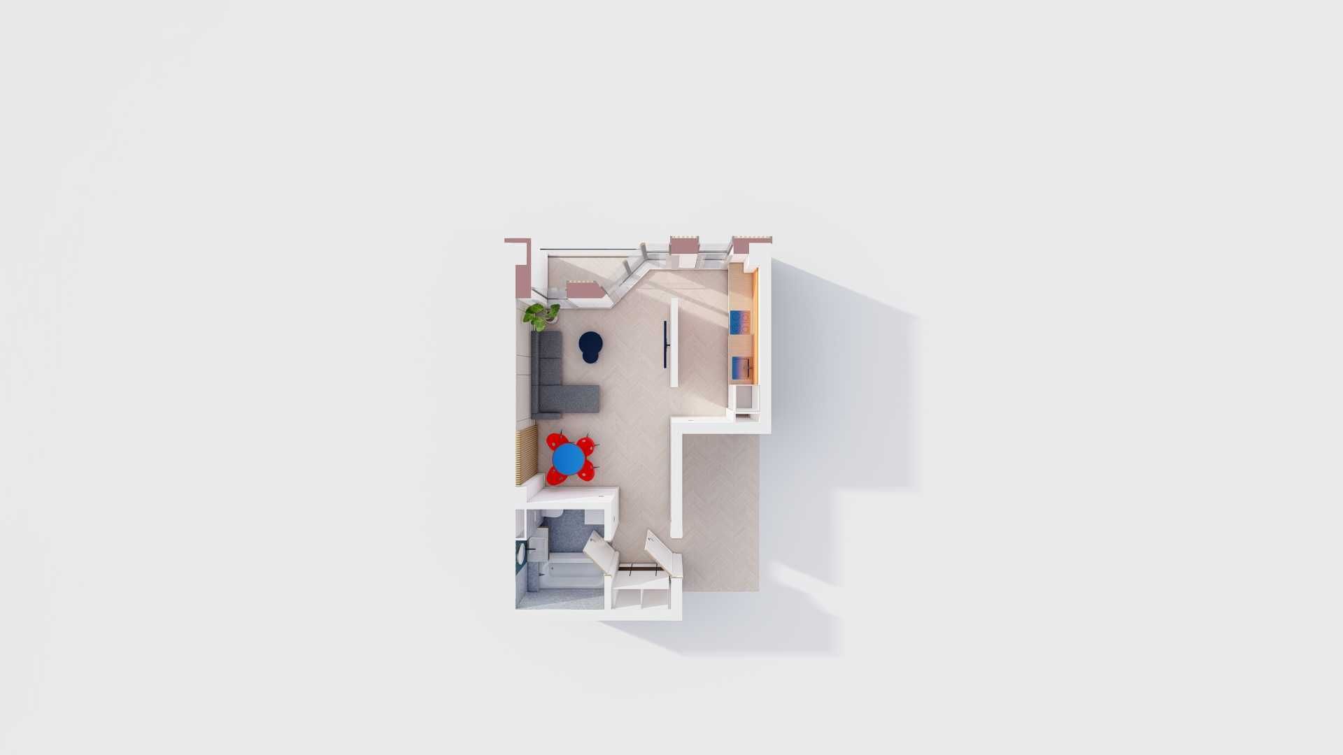 Apartament 1 Cameră 34 m² | PREȚ PROMOȚIONAL I Comision 0%