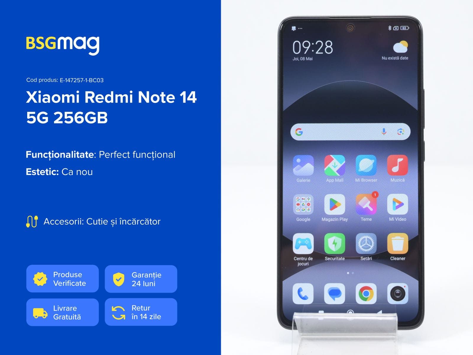 Telefon Xiaomi Redmi Note 14 5G 256GB - BSGmag