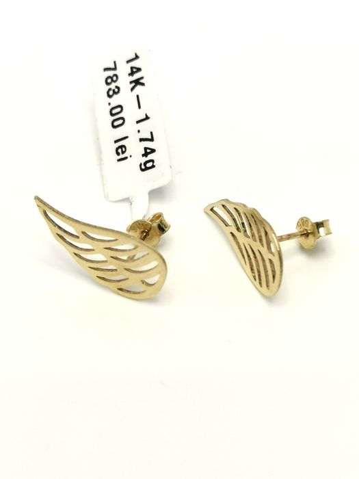Bijuteria Royal cercei din aur 14k 1.74 gr
