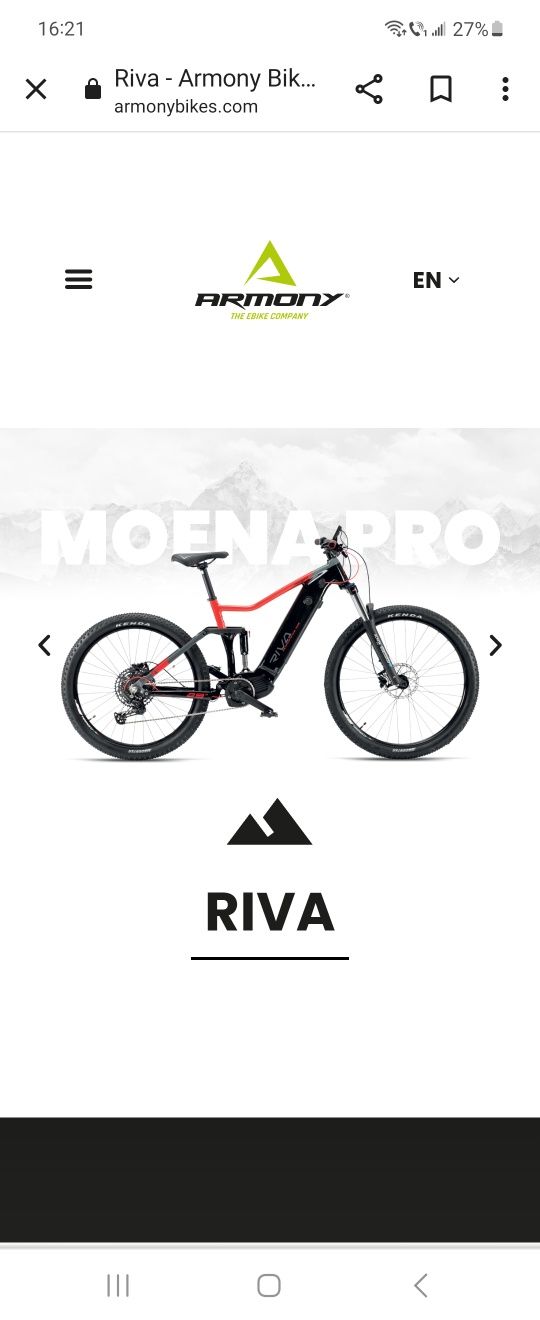 Bicicleta electrica Armony Riva