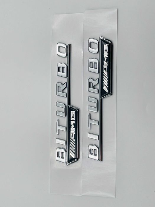 Embleme Compatibile Mercedes biturbo AMG crom