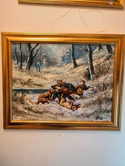 Vind tablou scena de vinatore