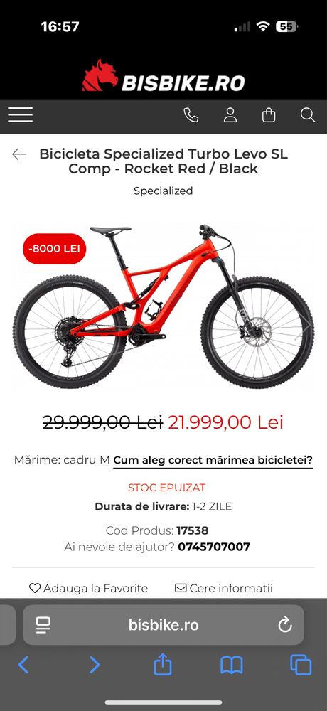 Specialized turbo marime L