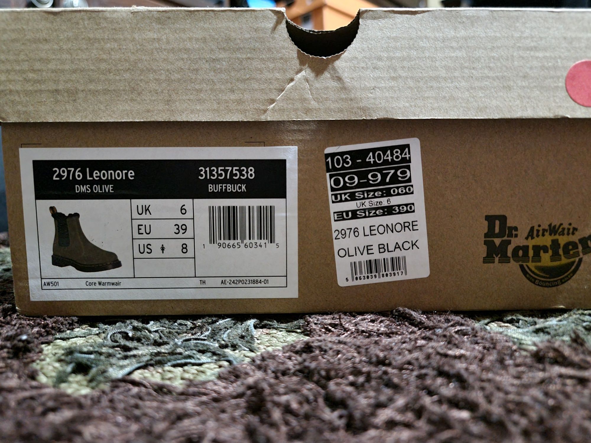 Dr martens leonore olive black