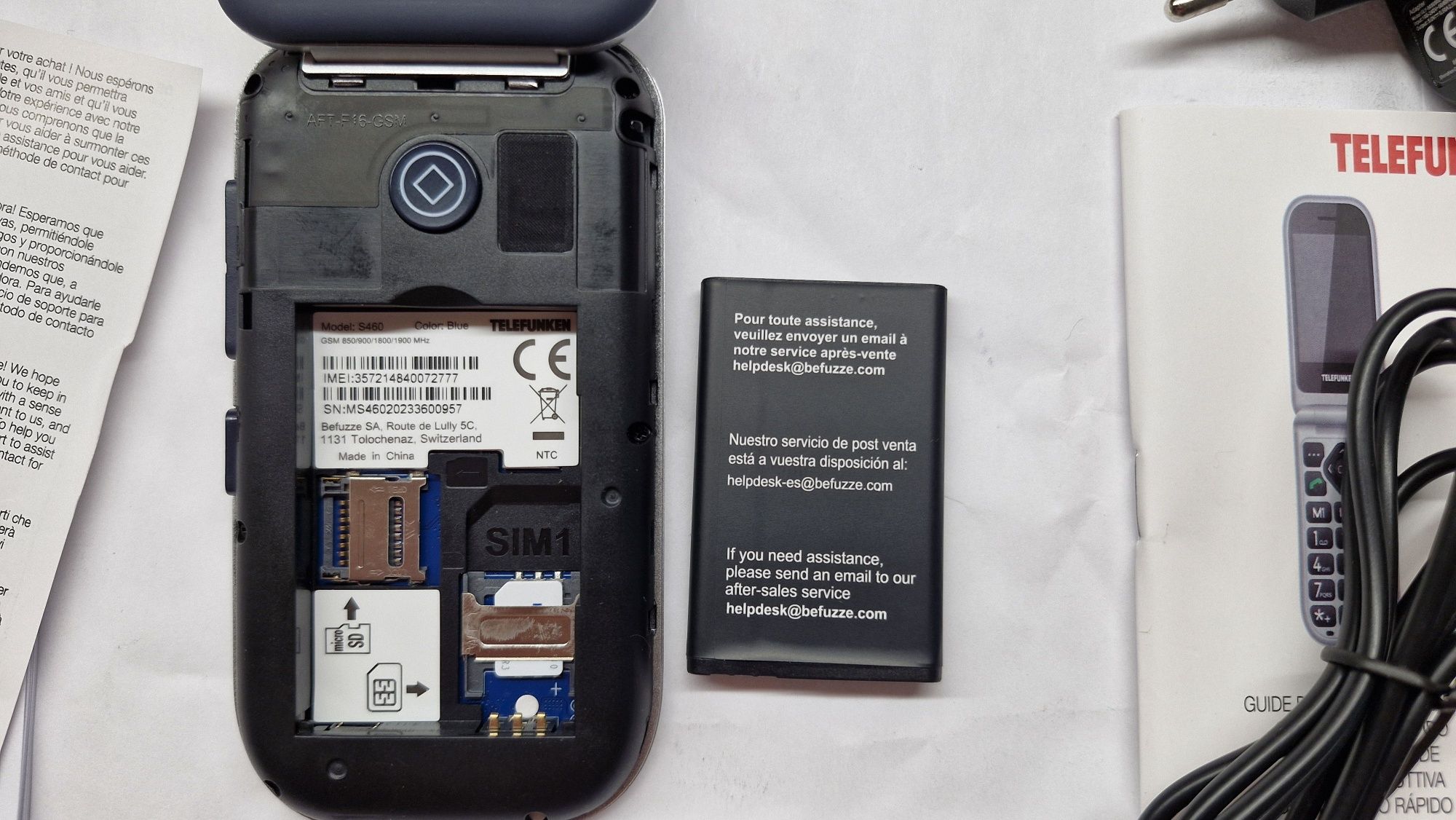 Vind Telefon Mobil TELEFUNKEN BLUE-S460