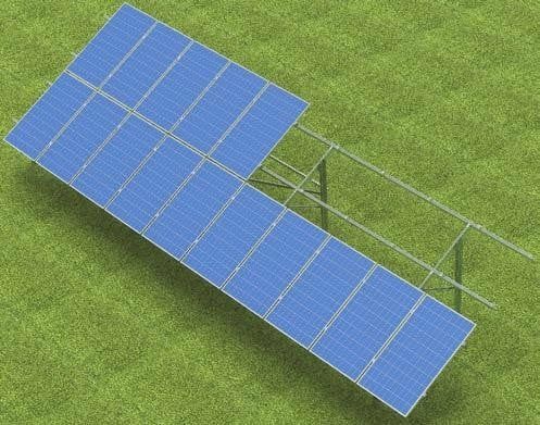 Kit structura montaj 12 panouri fotovoltaice pe SOL