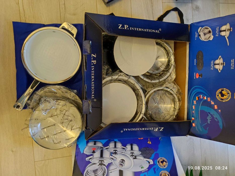 Set vase gătit original ZP Elvetia+tacamuri Italia - editii limitate !