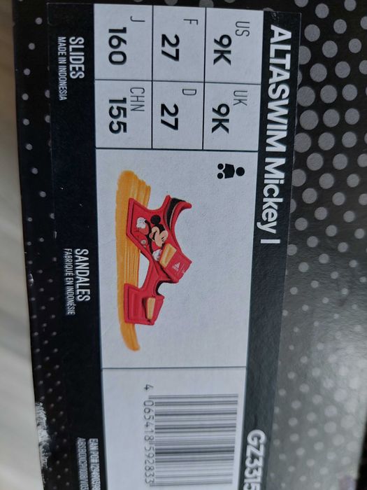 Детски сандал/чехъл Adidas Mickey Disney 27 номер