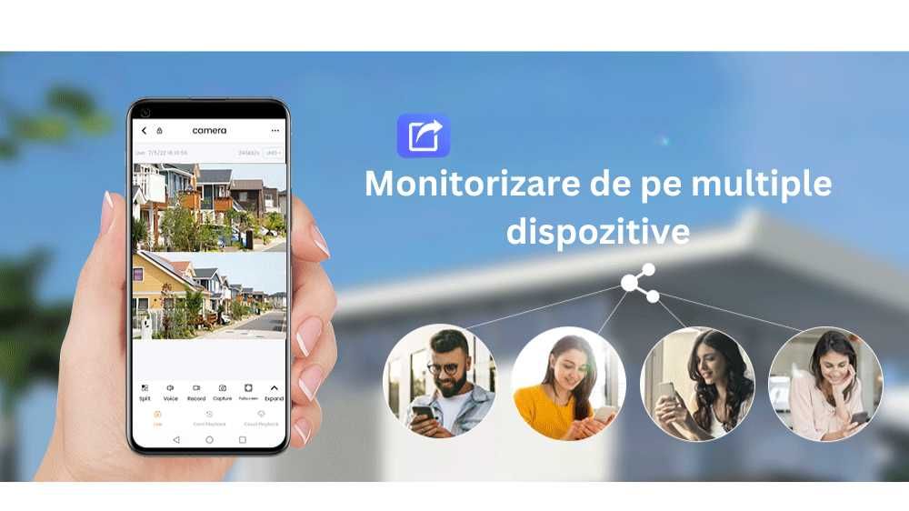 Camera de supraveghere WI-FI, Ultra HD, 4MP HD, 10X ZOOM,PTZ