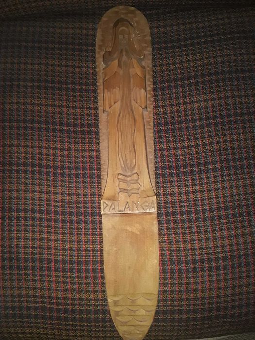 Сувенир из Литвы с курорта Паланга, дерево.