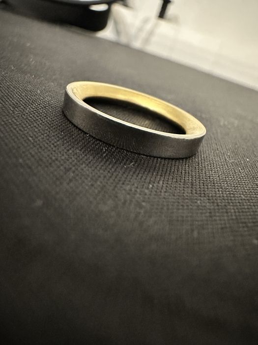 Inel aur 18k + platina 6 grame marime 53