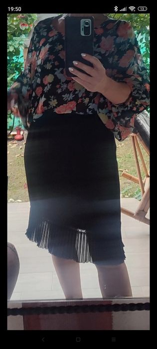 Fusta midi neagră eleganta, Next, 36-S