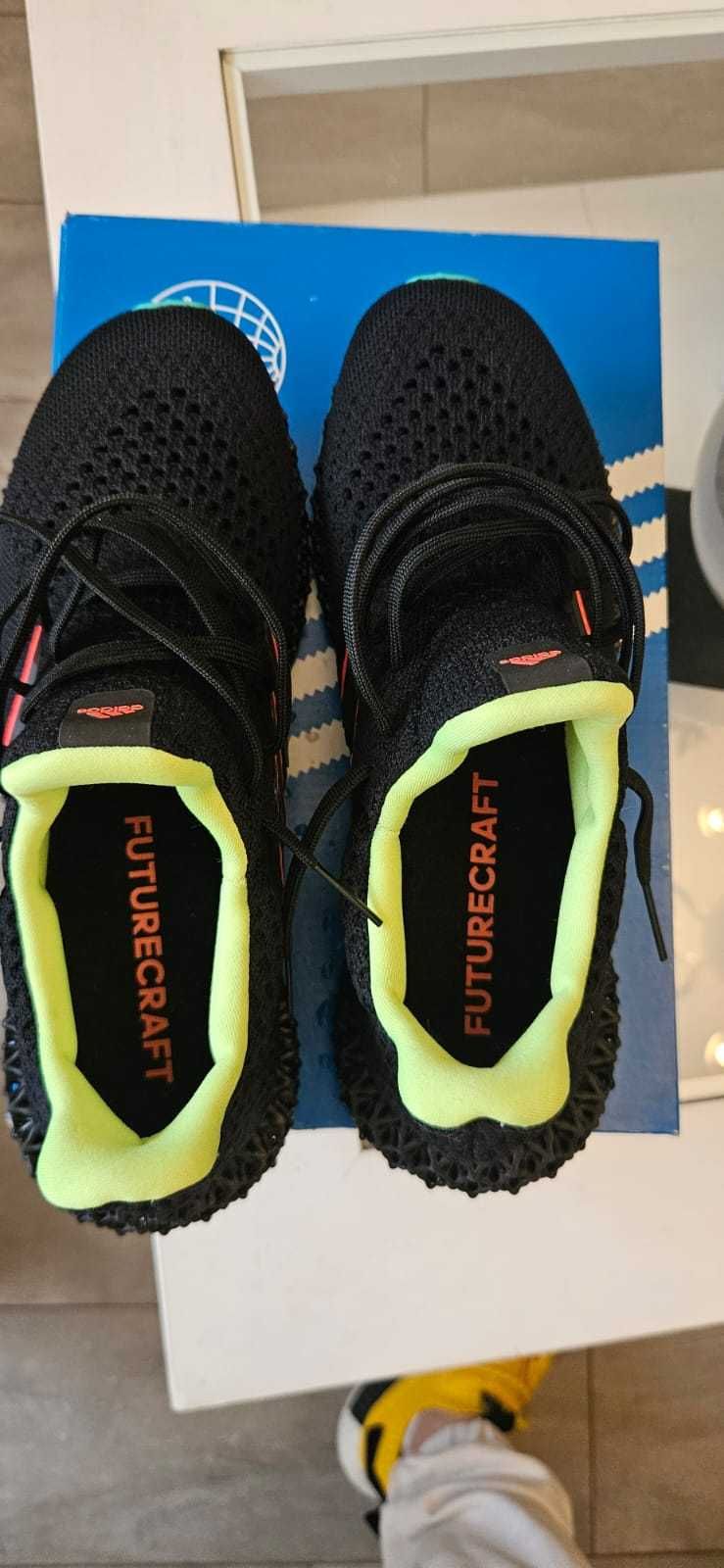 adidas Futurecraft 4D "Black/Neon" sneakers, marime 39 1/3