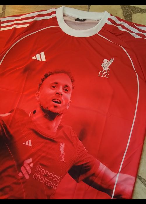 DIOGO J. 20 до безкрая мъжка футболна тениска възпоменателна Ливърпул