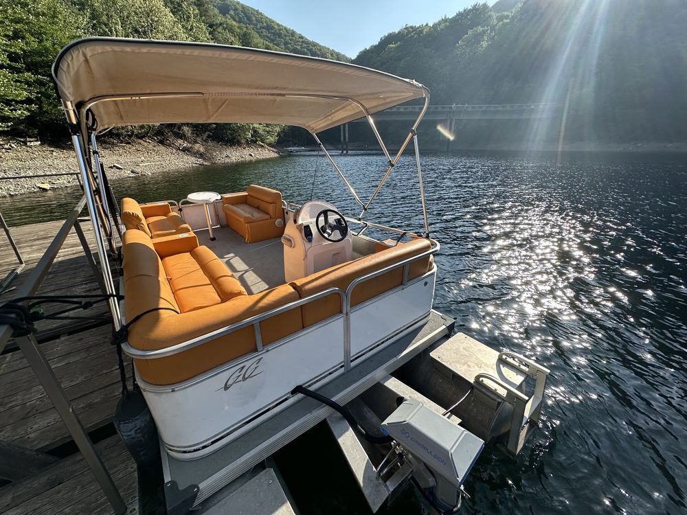 Vand ponton catamaran electric independent cu peridoc