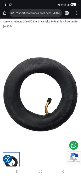 Vand camera  pt trotineta 200x50 8 i