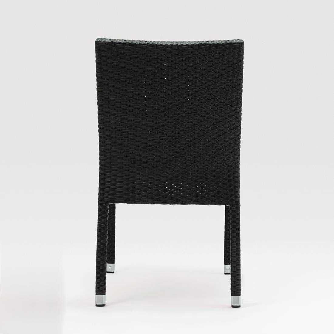 Столове за градина, тераса, веранда 860X500X600 мм цвят въглен