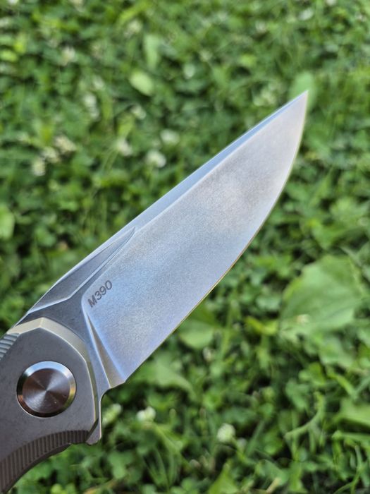 Сгъваем нож SHIROGOROV модел 2025г,стомана М390,титаниева дръжка,SH203