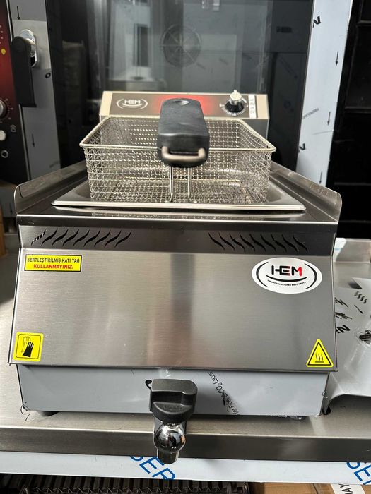 Friteuza Electrica 8 Litri, 8+8 Litri Cu Robinet Scurgere In Stoc