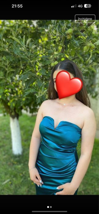 Rochie de ocazie midi ( am 1.55 imi vine deasupra genunghiului)